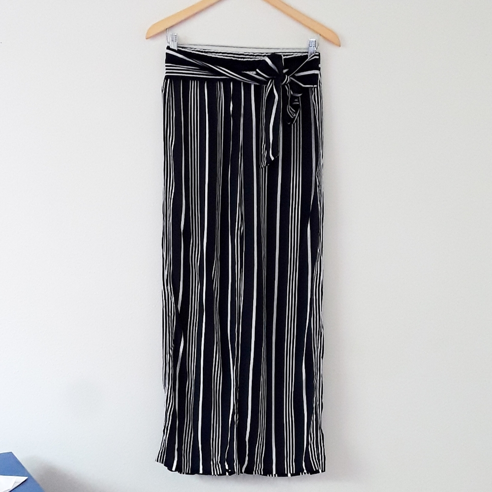 Cynthia Rowley wide leg striped pants